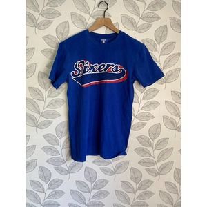 NBA Blue Label Sixers Blue T-shirt, Size S